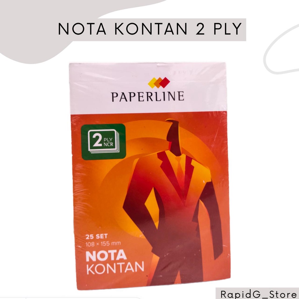 Jual Buku Nota Kontan Kecil 2 Ply NCR Paperline Rangkap Dua 1 Pack ...