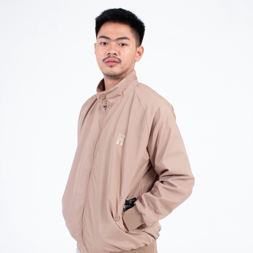 Jual Hooligans Harrington Jacket Harry - Khaki | Shopee Indonesia