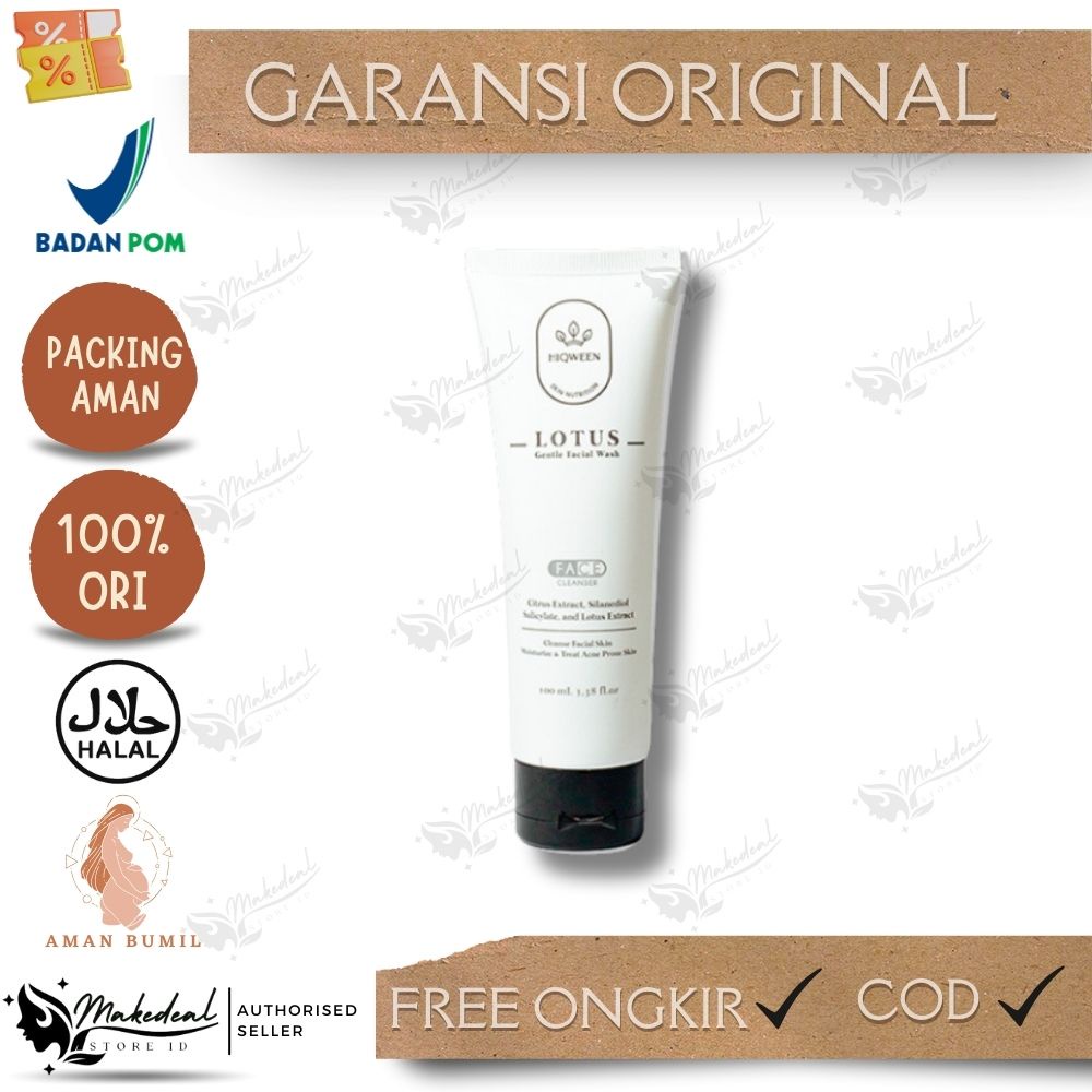 Jual Hiqween Lotus Gentle Facial Wash dengan PH Balance Bagus untuk