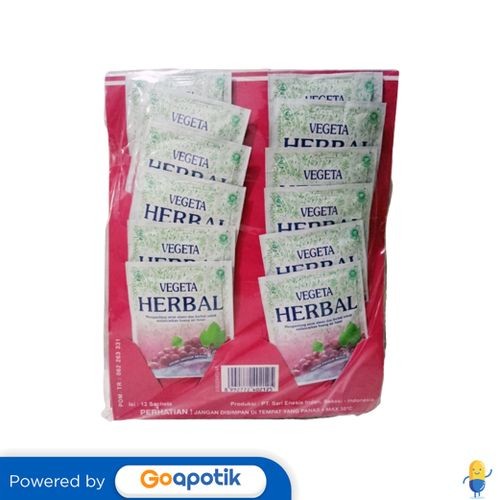 Jual Vegeta Herbal Rasa Anggur 5 Gram Hanger 12 Sachet | Shopee Indonesia