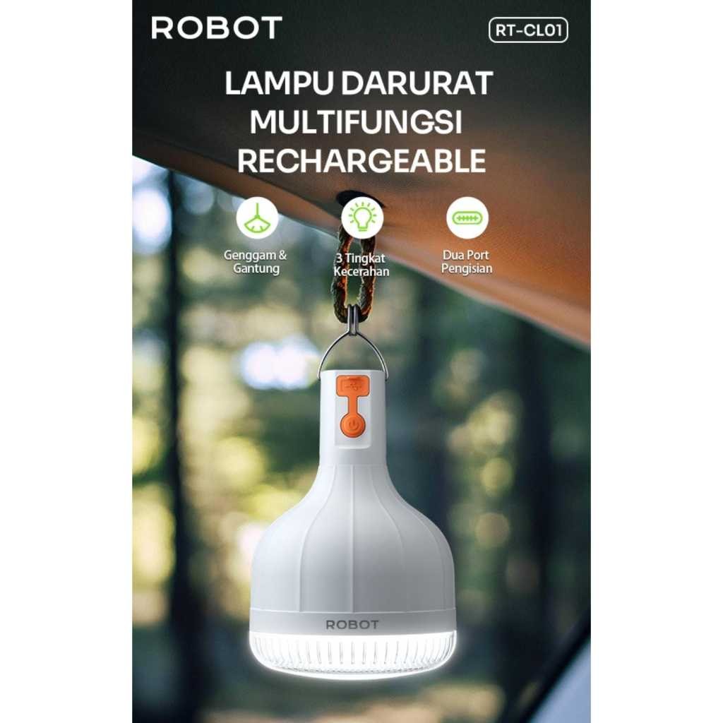 Jual ROBOT RT-CL01 Lampu LED Emergency Darurat 2400mAh Original Garansi ...