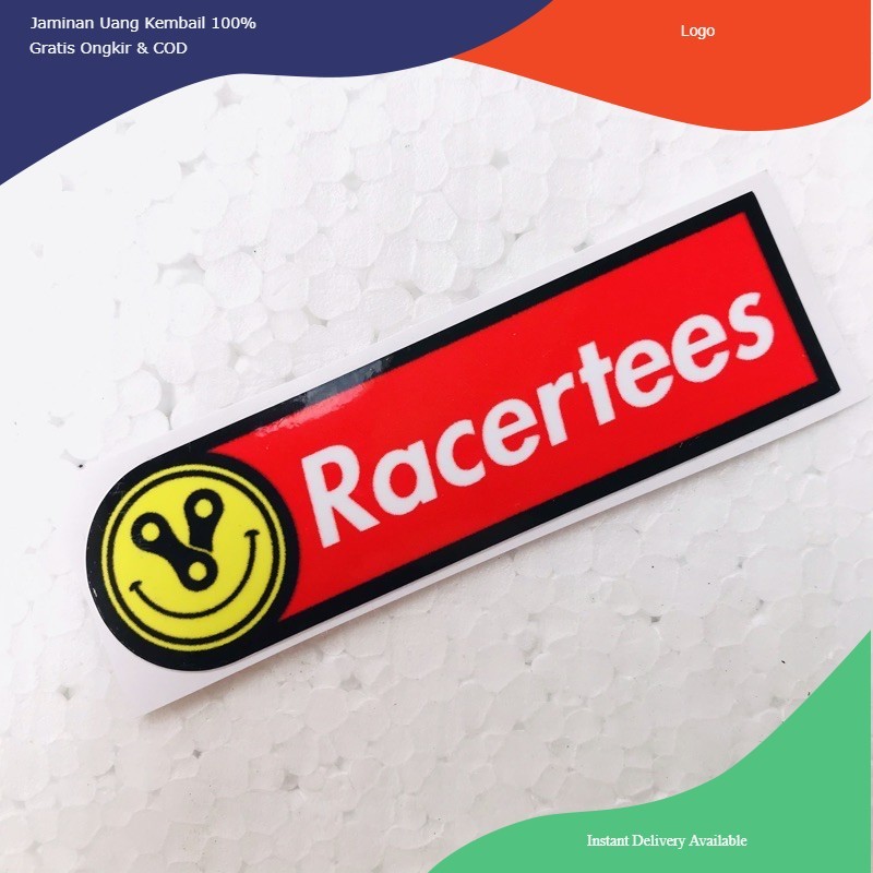 Jual Stiker Racertees Ritrama Cutting Laminasi Glossy Min. Order 20 ...