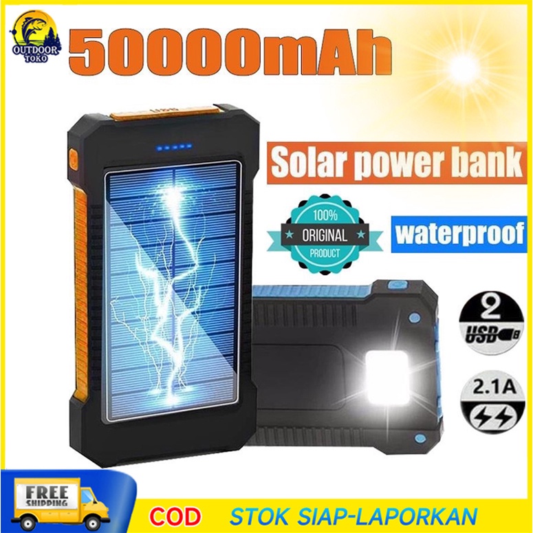 Jual Powerbank Solar 50000mAh Powerbank Robot Powerbank Tenaga Matahari ...