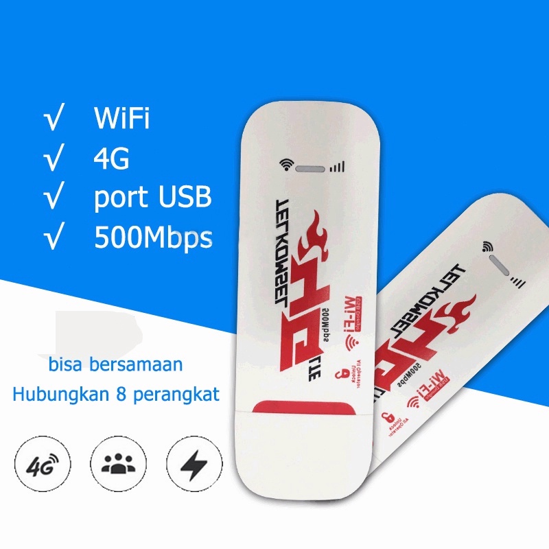 Jual CODModem WIFI USB 500Mbps 4g LTE Wi Fi Portabel All Operator LTE