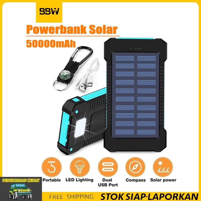 Jual Powerbank Solar 50000mAh Powerbank Robot Powerbank Tenaga Matahari ...