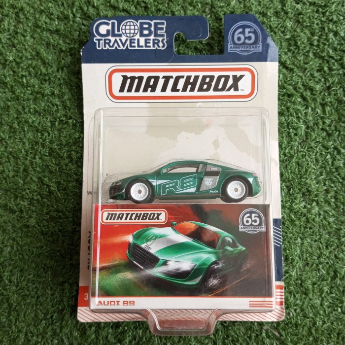 Jual Matchbox Globe Travelers Audi R8 Hijau Ban Karet 65th Anniversary ...