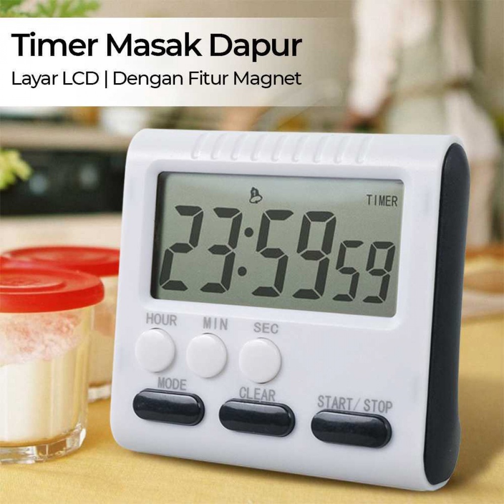 Jual Timer Masak Dapur Stand Kitchen Countdown Clock JS183