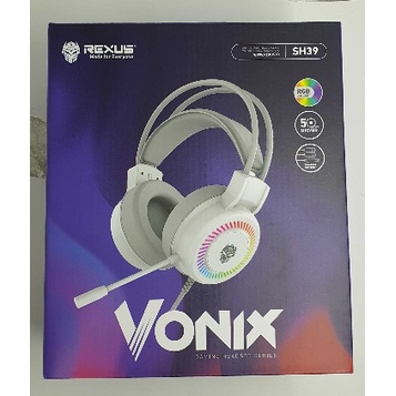 Jual REXUS VONIX SH39 - Headphone RGB SH 39 - (PUTIH) | Shopee Indonesia