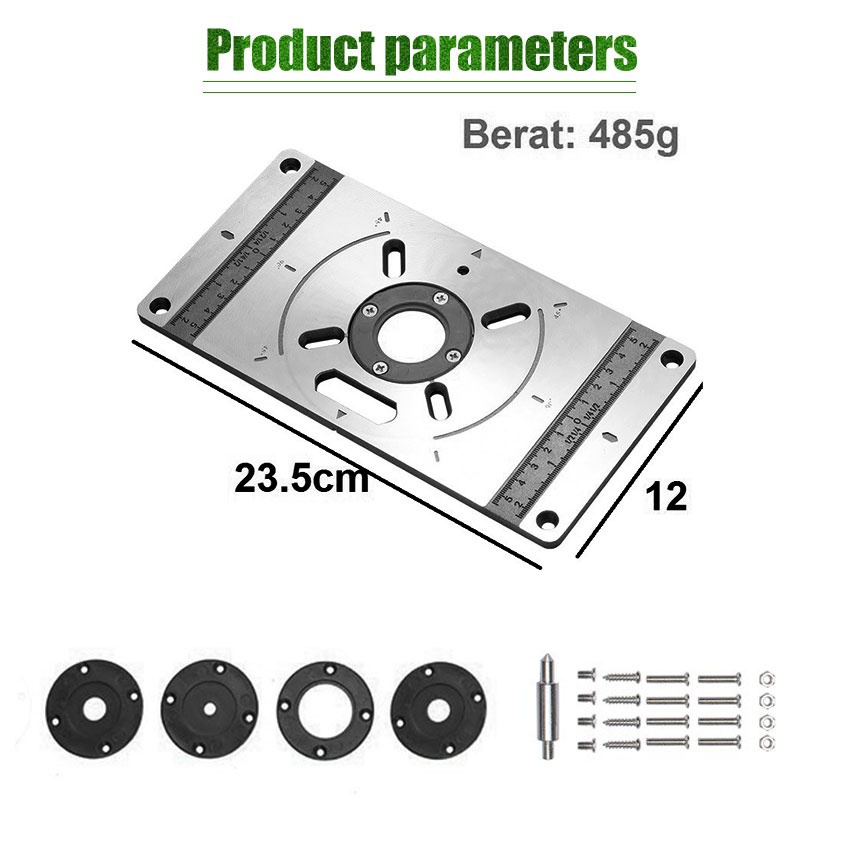 Jual GH34DD Table Router Trimmer Insert Plate Universal Plat Tatakan ...