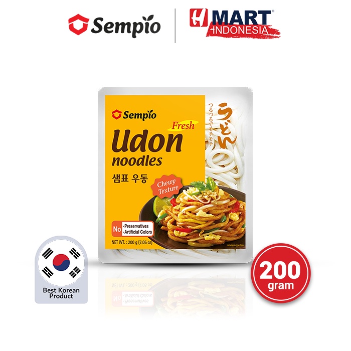 Jual Sempio Fresh Udon Noodles Mie Basah Matang Asli Korea 200g