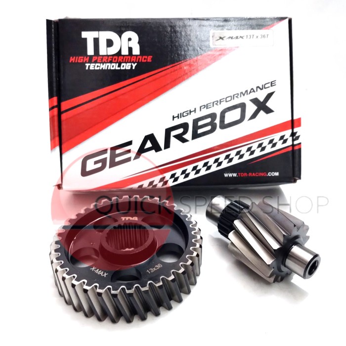 Jual GIGI RASIO XMAX 250 SIZE 13T X 36T -TDR RACING ORIGINAL GEAR BOX ...