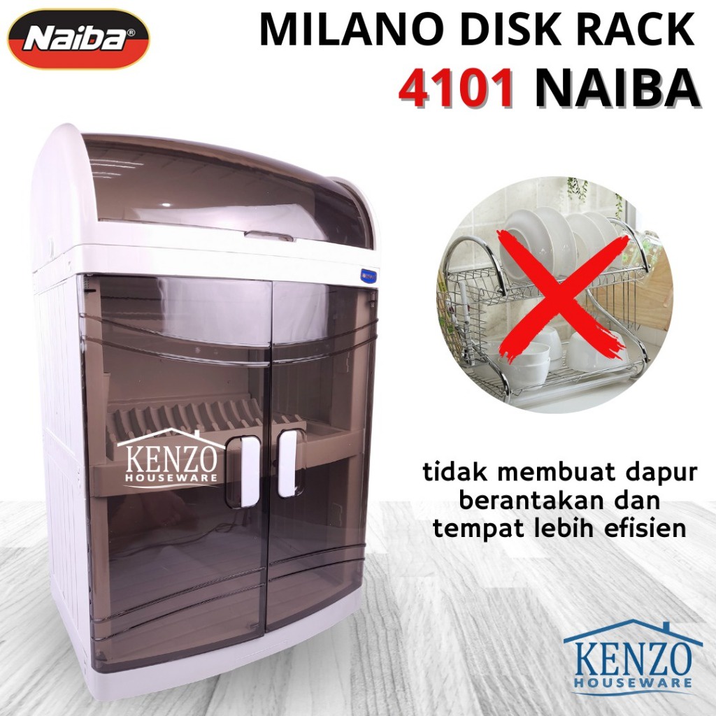 Jual Rak Piring 5 Susun Dengan Tutup MILANO DISH RACK NAIBA Lemari ...