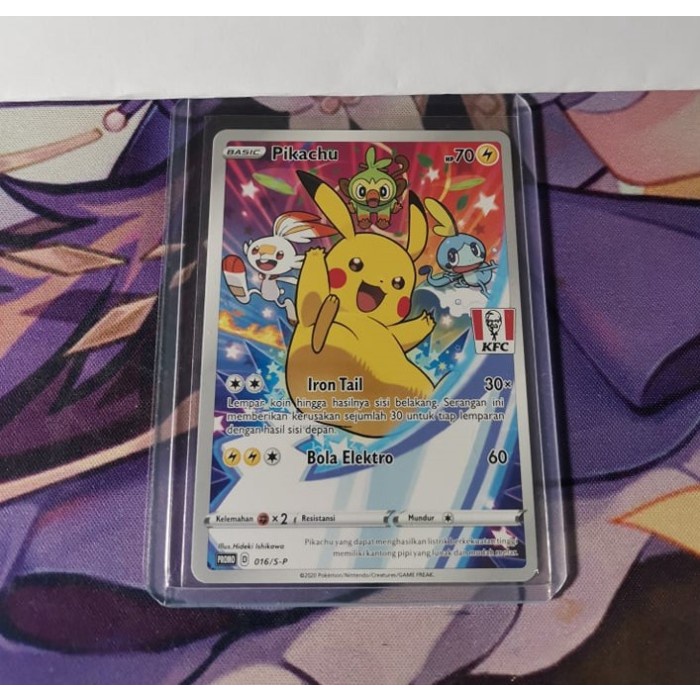 thumbnail image 2 of Complete Set Of 8 Pokemon Cards – Indonesia Version KFC Promo (Pikachu Batik) 2 of 2