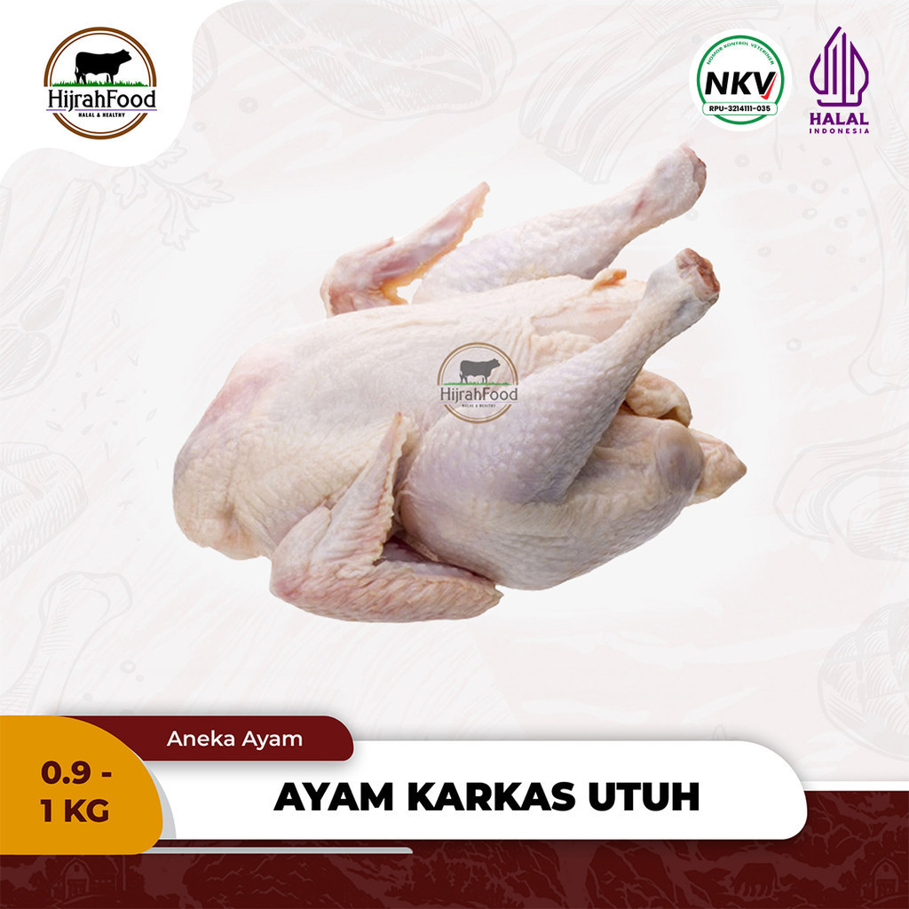 Jual Ayam Karkas Ayam Broiler Utuh Whole Chicken 1 Ekor | Shopee Indonesia