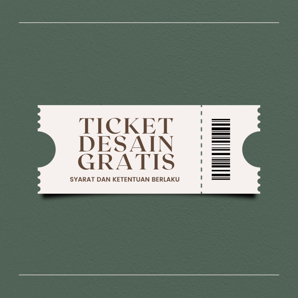 Jual TICKET DESAIN GRATIS (BACA DESKRIPSI / GAMBAR PRODUK) | Shopee ...