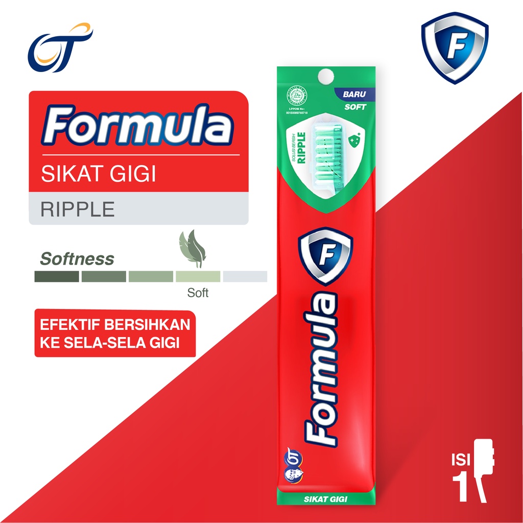 Jual Formula Sikat Gigi Ripple Soft - [1 Pcs] | Shopee Indonesia