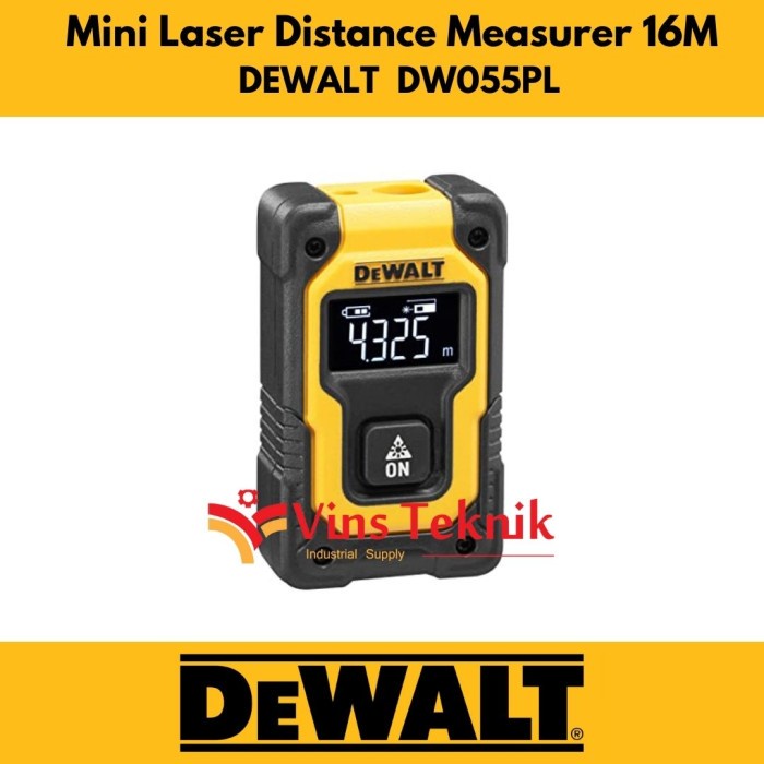 Jual Laser Distance Measurer 16M meteran laser MINI DEWALT DW055PL