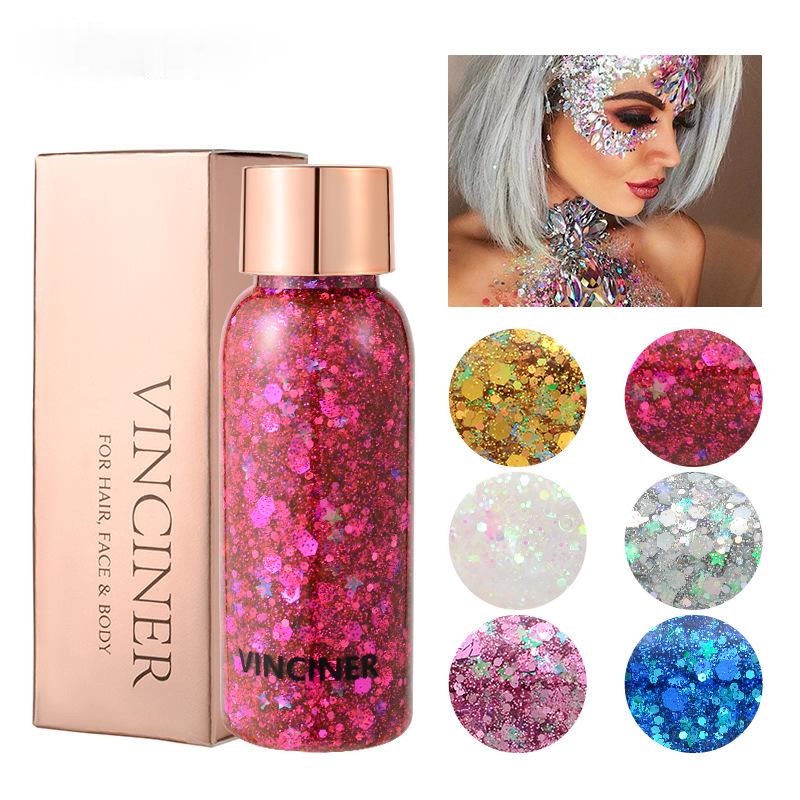 Jual Glitter Shiny body Painting Gel Cream Face Glitter Body Art Eye