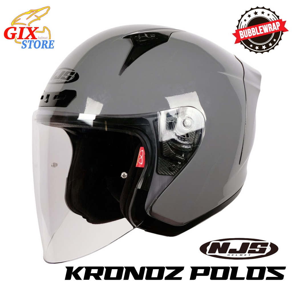 Jual Helm NJS Kronoz Solid Half Face Helmet Shopee Indonesia