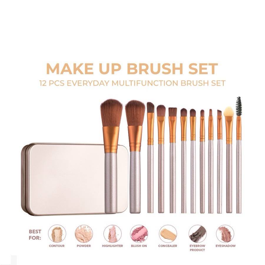 Jual Naked Set Blush Make Up Kuas Naked Isi Pcs Brush Makeup Set Brushes K Shopee