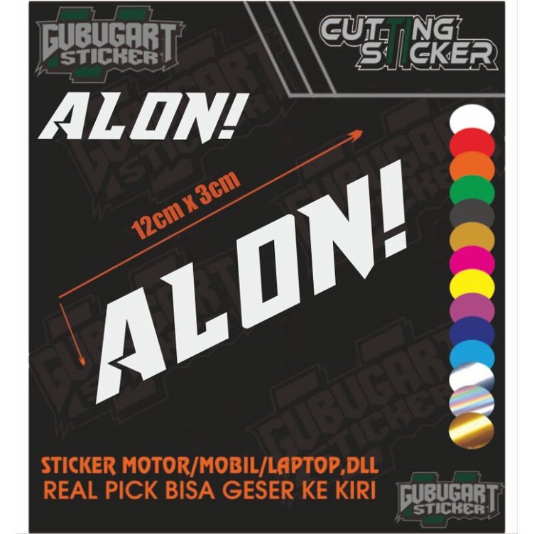 Jual Keren STICKER PELAN ALON ALL MOTOR Cek out | Shopee Indonesia