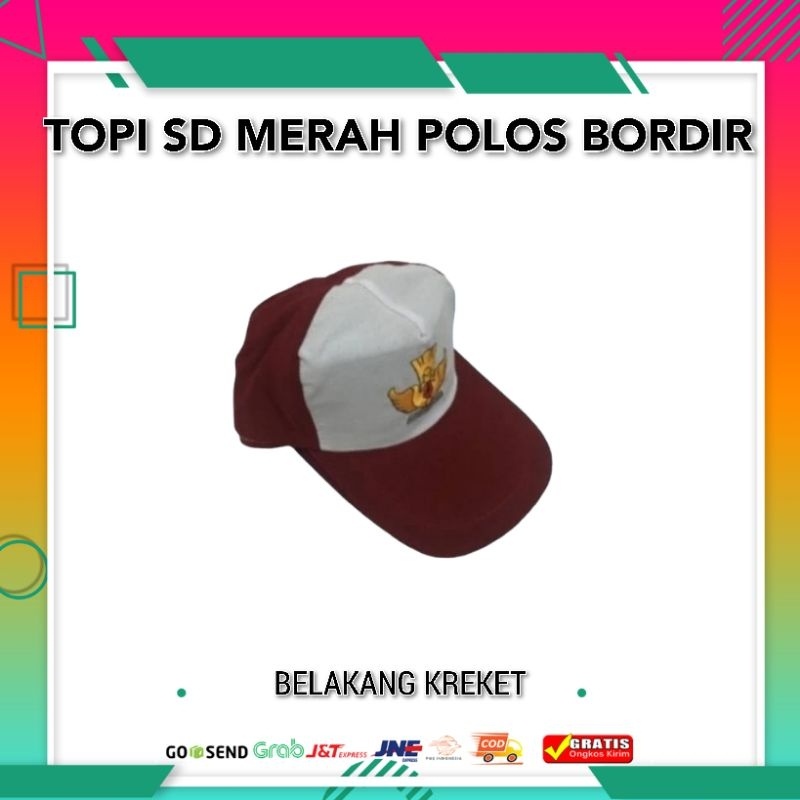 Jual Topi Osis SD SMP SMA Logo Bordir | Topi Gerakan Pramuka | Topi ...