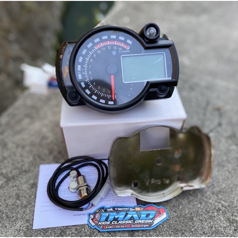 Jual Speedometer spido koso rx2n set dudukan pangkon spido digital koso