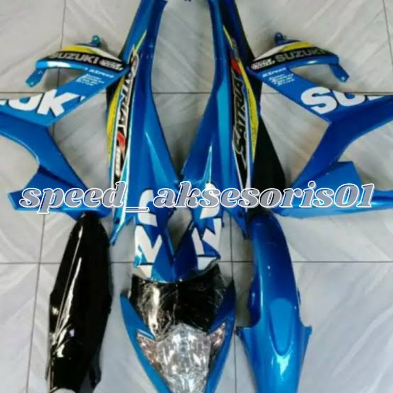 Jual Full Body Halus Suzuki Satria Fu Fl Facelift Biru Plus Striping