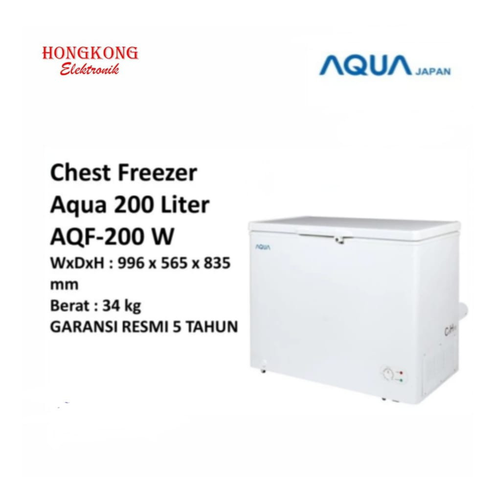Jual Chest Freezer 200 Liter Aqua AQF200 aqf200 Shopee Indonesia