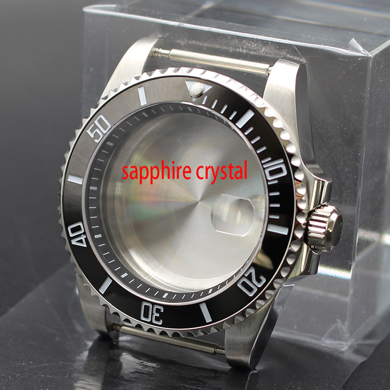 Jual 40mm Case With Chapter Ring Bezel Insert Sapphire Crystal Glass ...