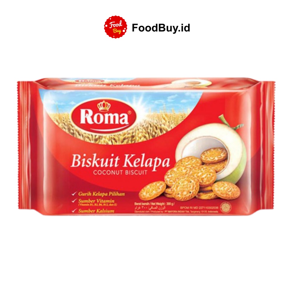 Jual Roma Biskuit Kelapa 300 Gr Shopee Indonesia