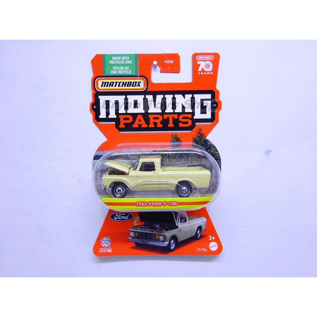 Jual Matchbox Moving Parts 1963 Ford F-100 Cream | Shopee Indonesia