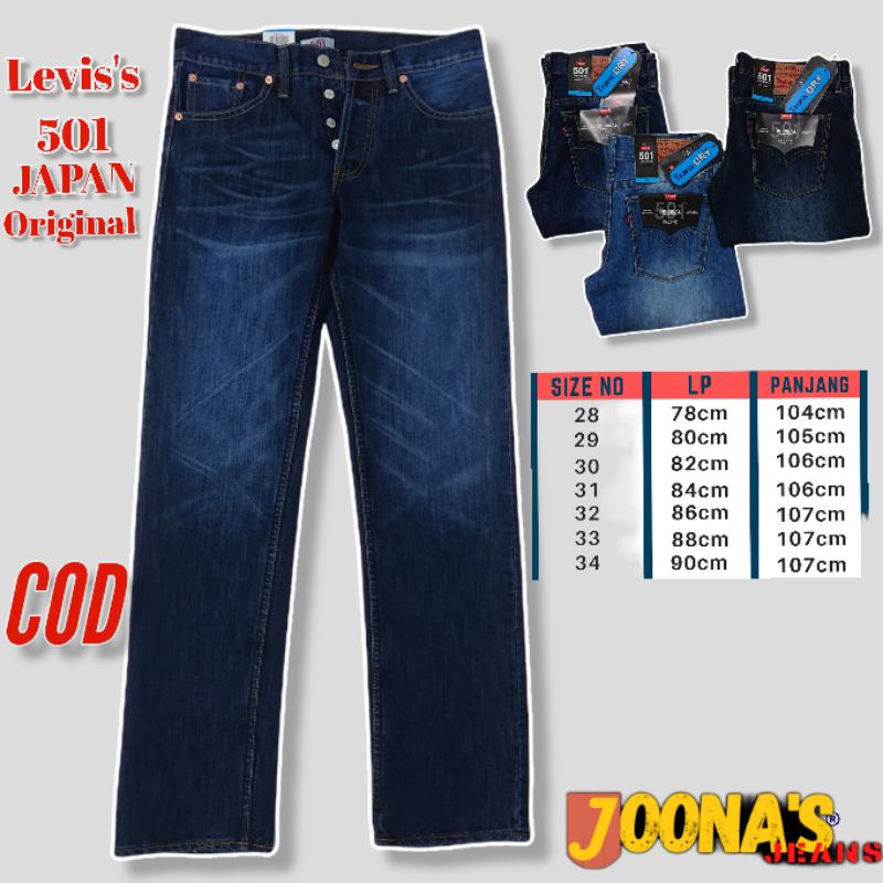 Jual Celana Jeans Pria Levi S Japan Original Biru Tua Shopee