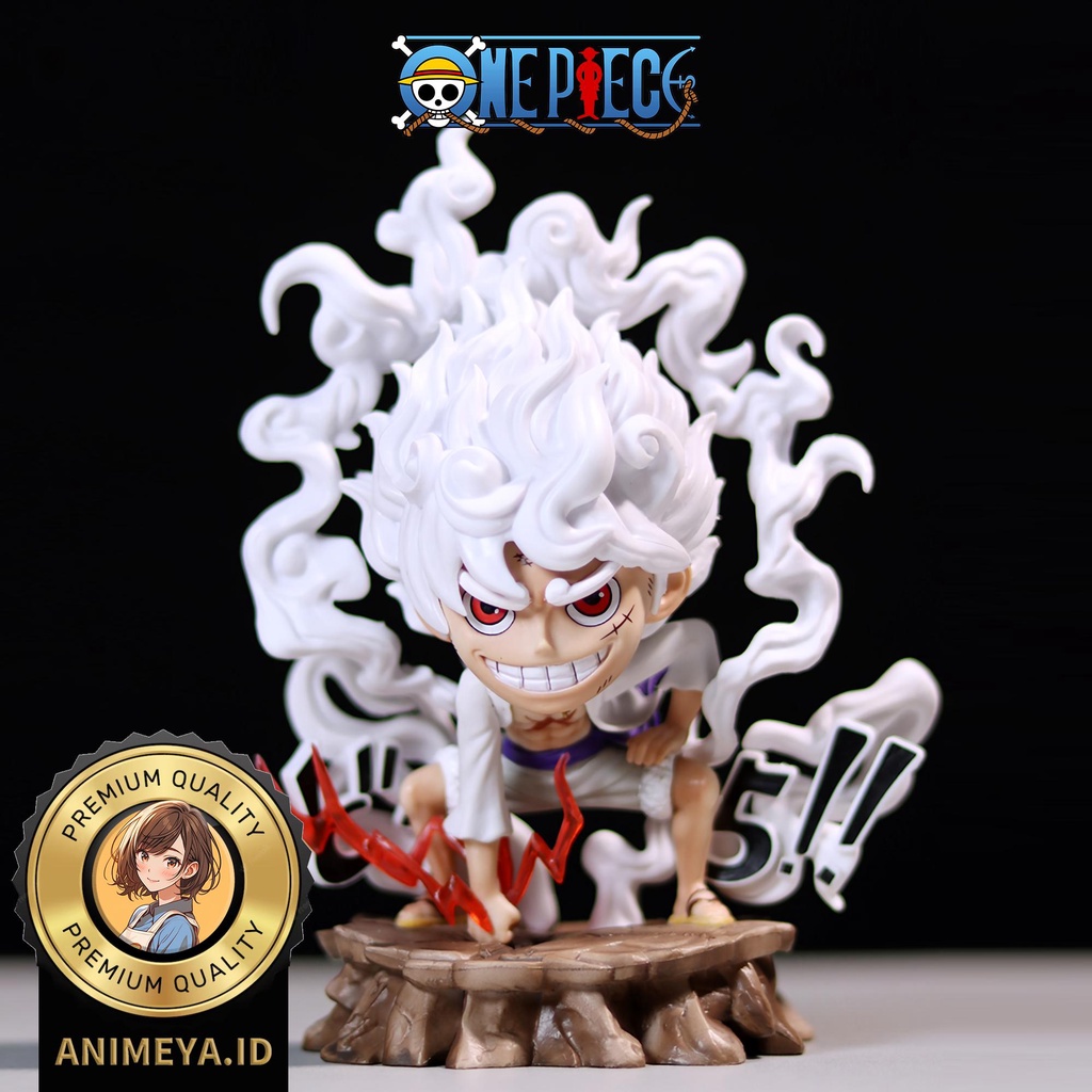 Jual ACTION FIGURE ONE PIECE MONKEY D. LUFFY GEAR 5 CHIBI TONJOK NIKA ...
