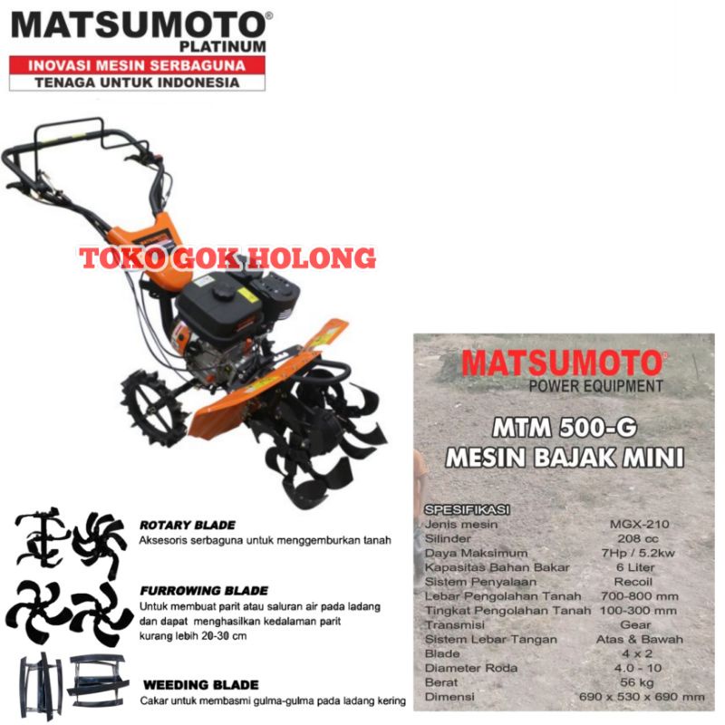 Jual Traktor Cultivator Mtm G Matsumoto Mesin Pertanian Traktor Mini Shopee Indonesia