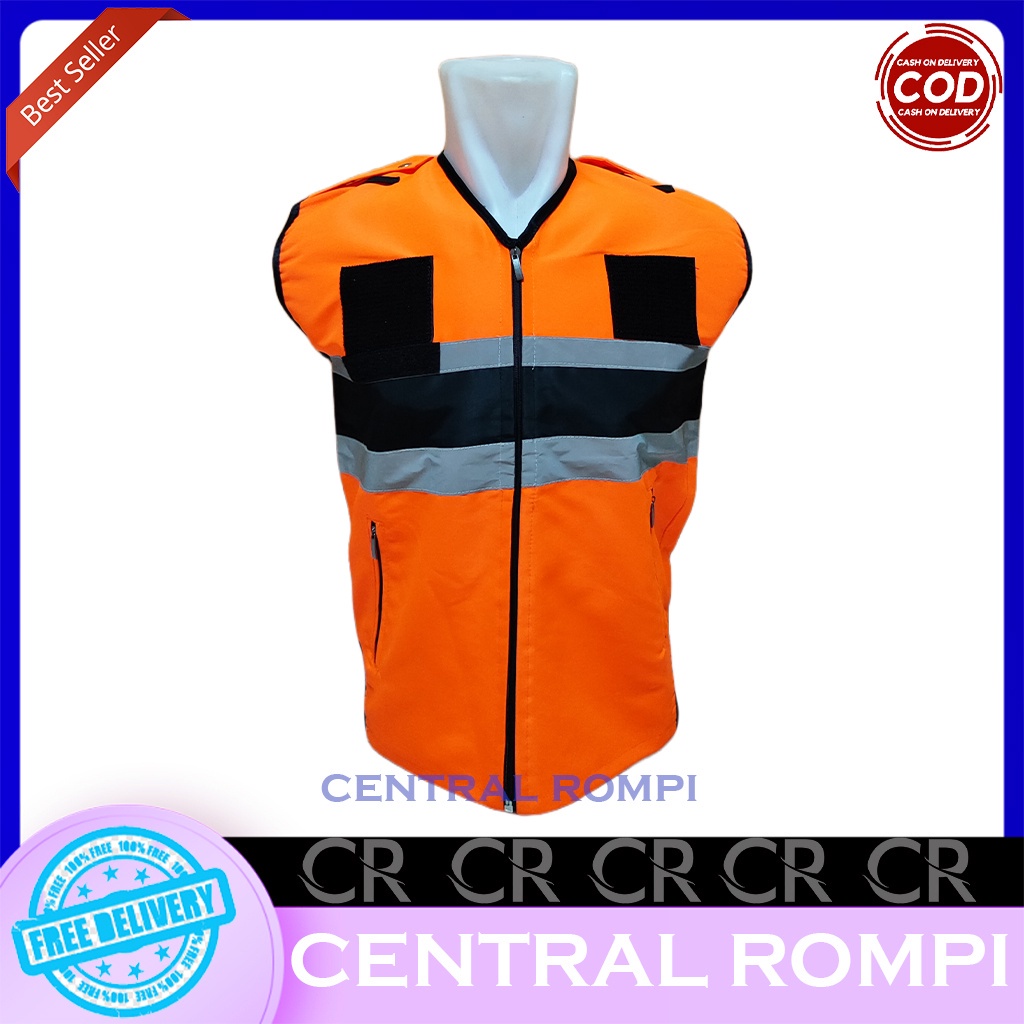 Jual Raja_Rompi Rompi Polos Model Palang/Biasa Bahan Taslan Anti Air ...