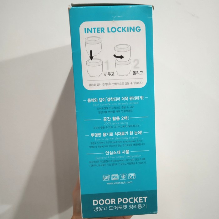 Jual Locknlock Lock n Lock Door Pocket Interlock Set 4 pcs 2x500 ml ...