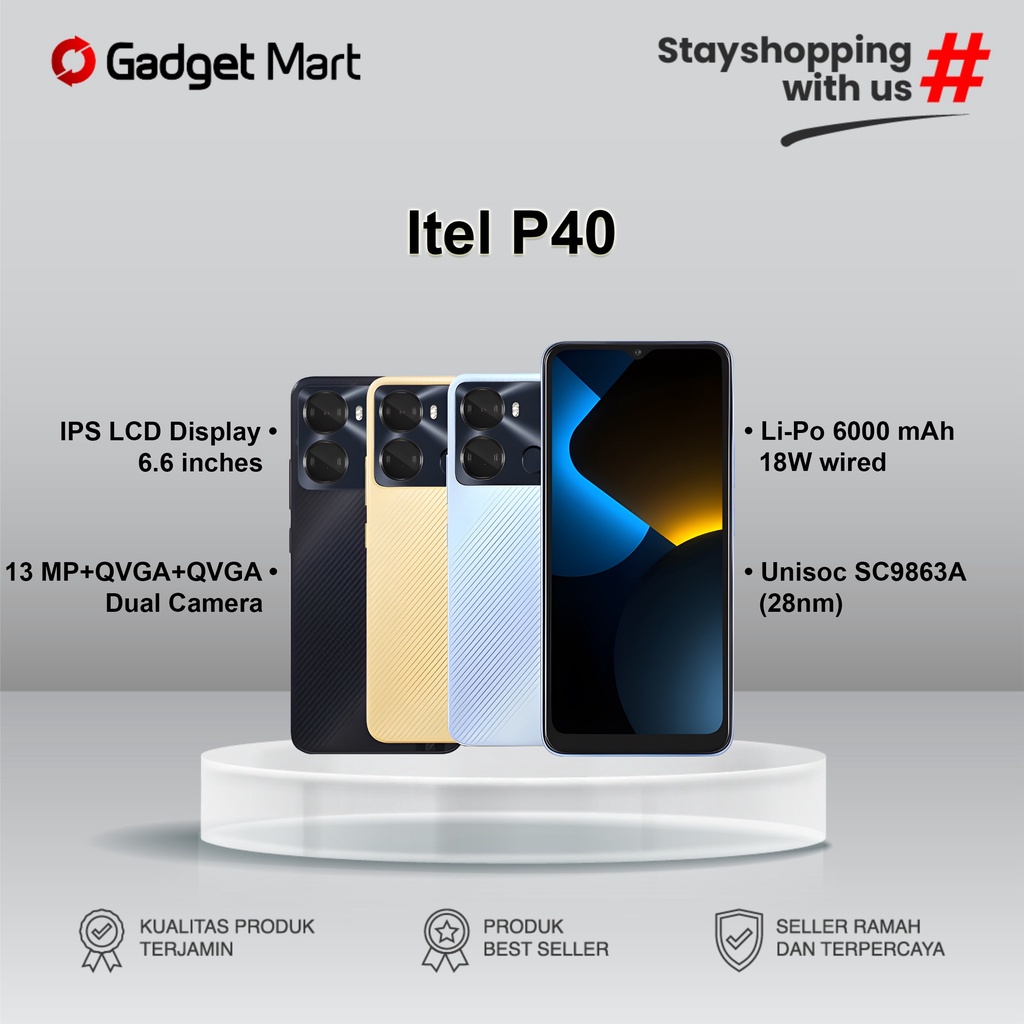 Jual Itel P40 4/128GB - Garansi Resmi | Shopee Indonesia