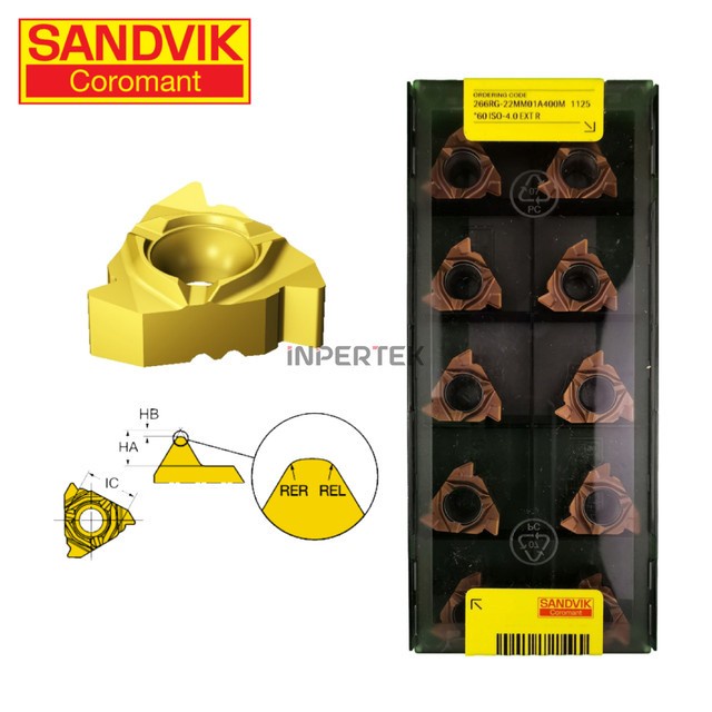 Jual Insert 266RG 22VW01A001M SANDVIK Pahat Bubut 266RG 22VW 