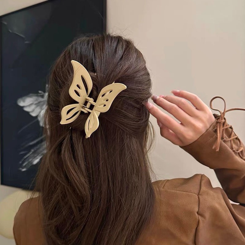 Jual Town Shell - Big Butterfly Korean Doff Hair Claw / Jepit Rambut ...