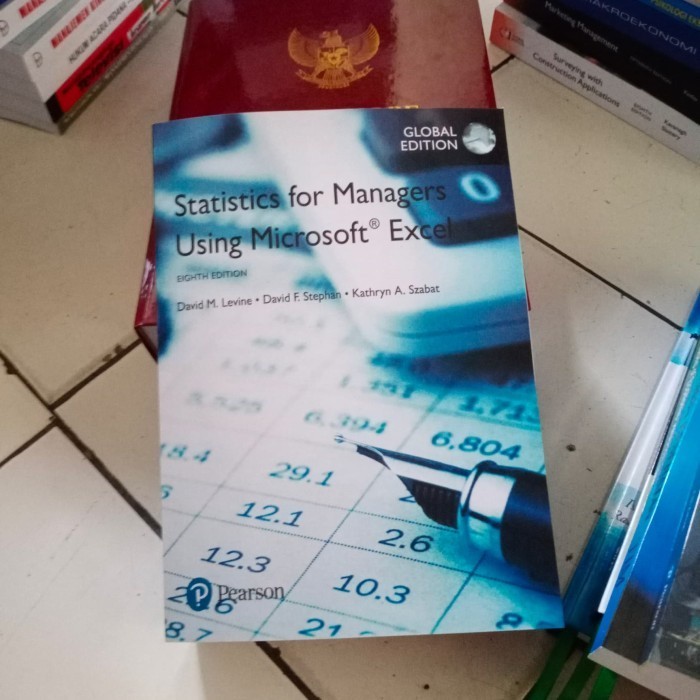 Jual ready statistics for managers using microsoft excel 8th edition by