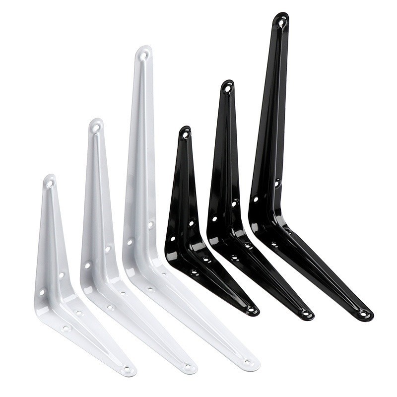 Jual Siku Penyangga Rak/Besi Bracket Siku L Rak Putih HItam - harga/1pc ...