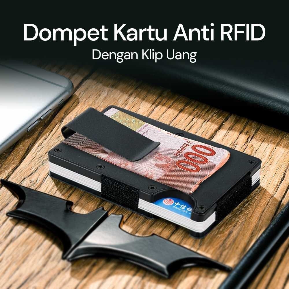 Jual Dompet Kartu Anti RFID Portable 15 Slot dengan Klip Uang [ I K F ...