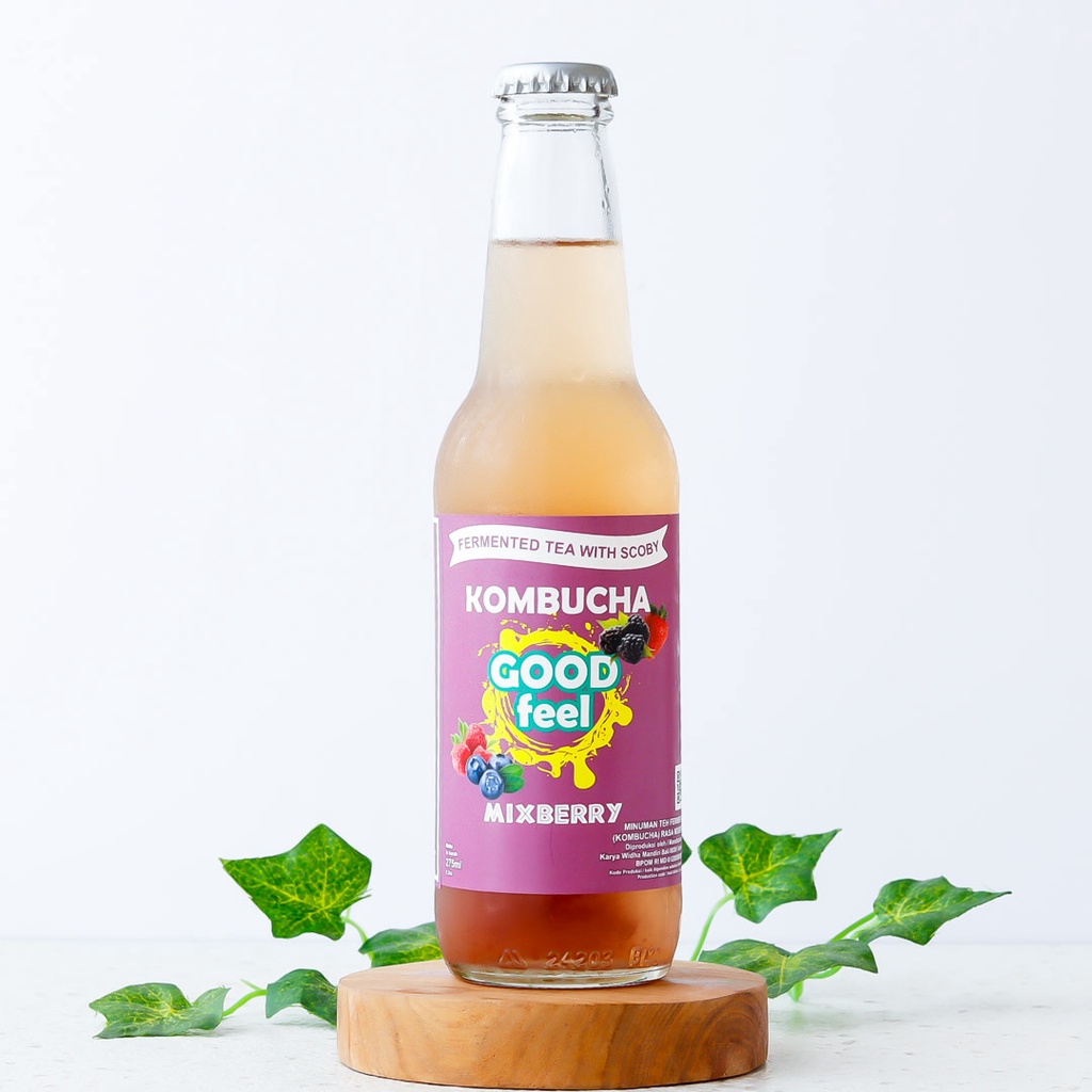 Jual Mixberry Kombucha Buah Campur Probiotik Teh Fermentasi - Good Feel ...