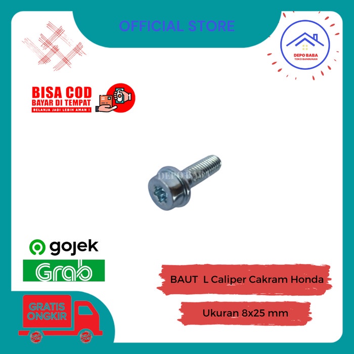 Jual Baut X Kaliper Cakram Motor Honda Kunci L Bintang Shopee