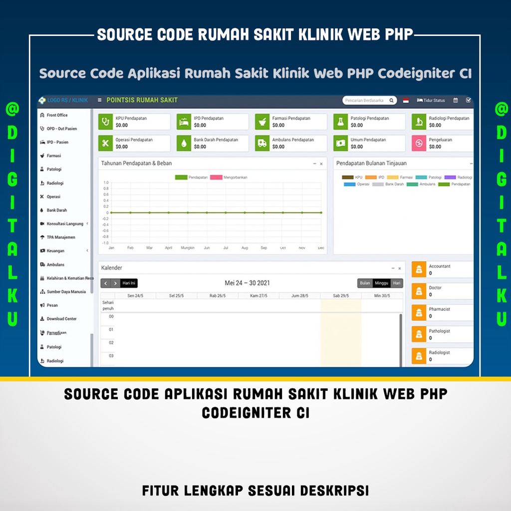 Jual Source Code Aplikasi Rumah Sakit Klinik Web Php Codeigniter Ci Shopee Indonesia 5966