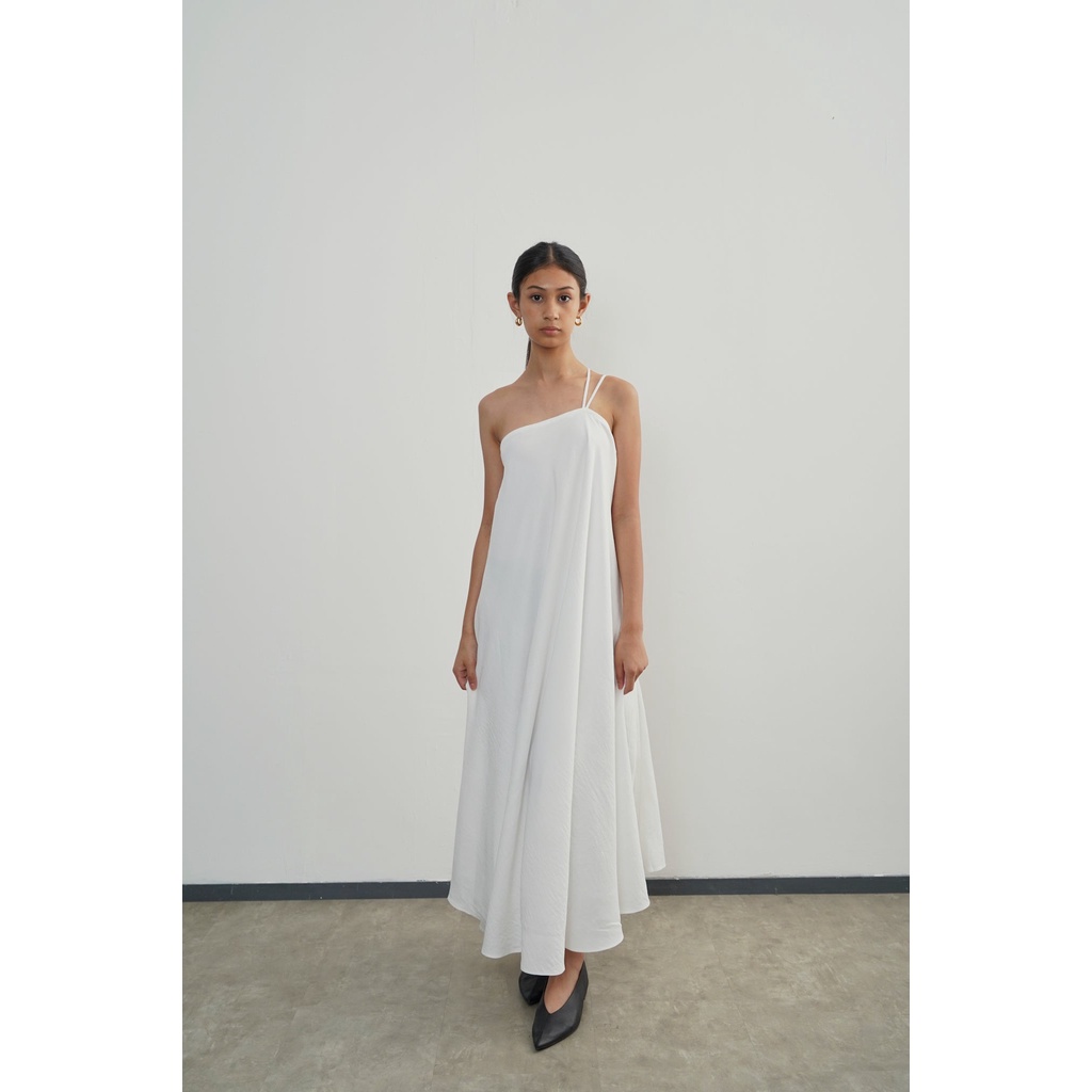 Jual PAFON Afner Dress - Broken White | Shopee Indonesia