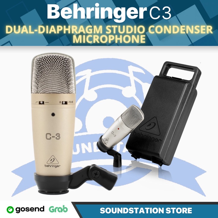 Jual BEHRINGER C3 Dual-Diaphragm Studio Condenser Microphone | Mic ...