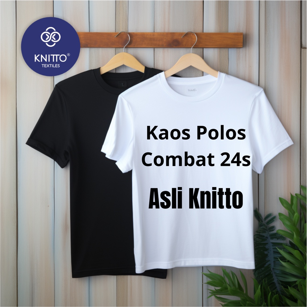 Jual NEW ARRIVAL KAOS POLOS LENGAN PENDEK BAHAN COTTON COMBED KNITTO ...