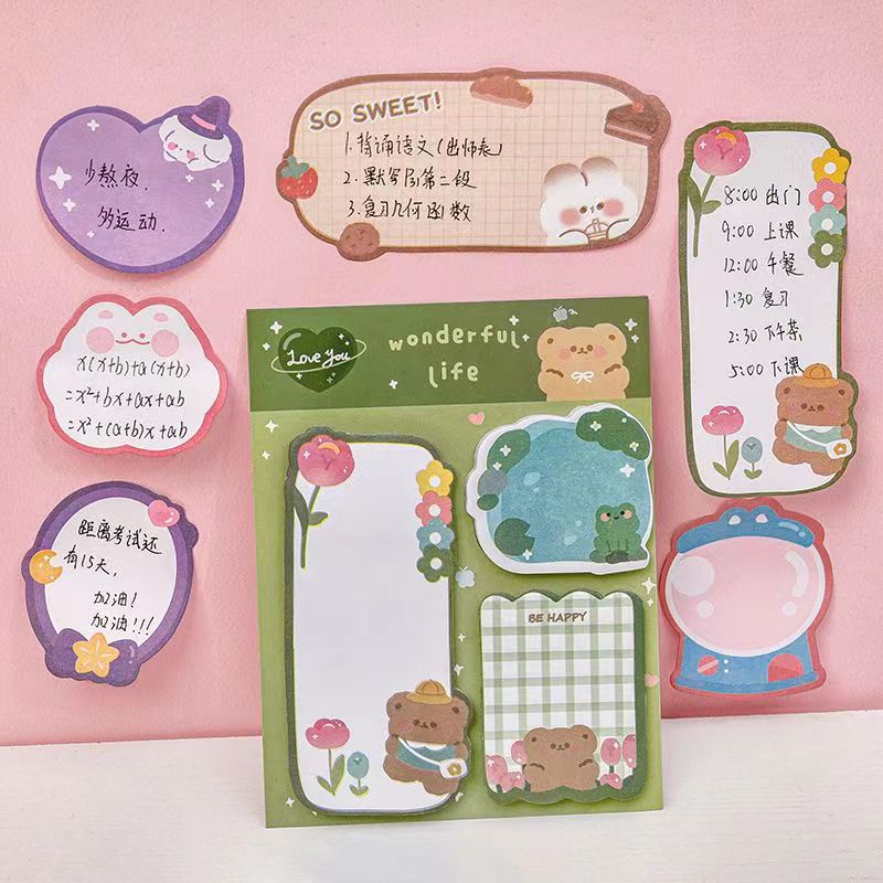 Jual Notepad Warna Catatan Tempel Kartun 3 In 1 Kehidupan Yang Indah-60 ...